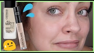 Lets Test Catrice All Matt Foundation and Liquid Camouflage Concealer [upl. by Kuhn]