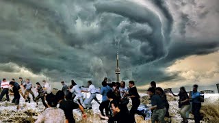 Malaysia in a Tornado trap Crazy wind destroys roofs and trees in Ipoh [upl. by Colbye]