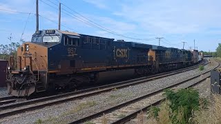 CSAO WPCA07 Southbound Through CP Hatch With CSX 9577284302 [upl. by Ahsitam464]