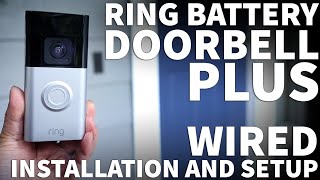 Ring Doorbell Plus Installation DIY  Ring Video Doorbell Wired Installation with Existing Chime [upl. by Kinghorn]