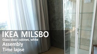 How to Assemble  IKEA 이케아 MILSBO 밀스보 유리도어수납장 조립 [upl. by Alfreda217]