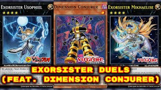 Yugioh  Exorsisters Duels Feat Dimension Conjurer Deck Download in Description [upl. by Earej]