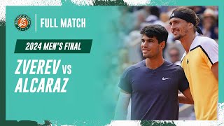 Alcaraz vs Zverev 2024 Mens final Full Match  RolandGarros [upl. by Ahseen]