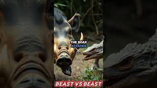 Wild Boar vs Komodo Dragon Savagery in the Wild [upl. by Anay]