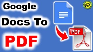 How to turn Google Docs To Pdf  Save Google Docs As Pdf [upl. by Etteiram542]