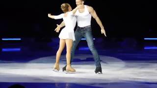 Dancing On Ice Tour 2018 Brianne Delcourt and Sylvain Longchambon Glasgow 8418 [upl. by Terrilyn]