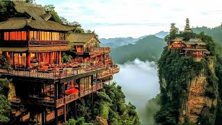 Wangxian  A town with houses hanging on high mountain cliffs [upl. by Nodroj]