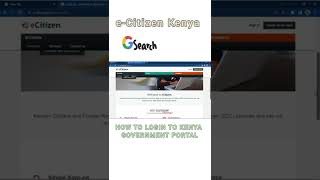 ecitizen kenya login  ecitizen portal  eCitizen account login shorts ecitizen kenyanews [upl. by Basir89]