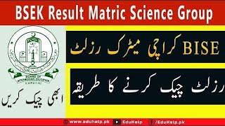 BSEK SSC Part 2 Result Science Group Announced  Sindh Board Matric Result  Position Holder Updated [upl. by Christye]