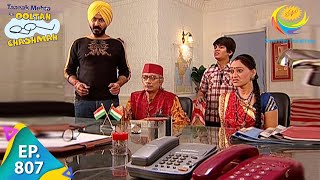 Taarak Mehta Ka Ooltah Chashmah  Episode 807  Full Episode [upl. by Nileuqaj]