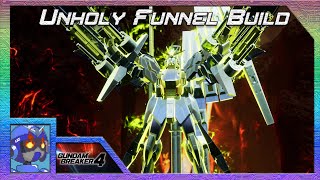 Gundam Breaker 4 Closed Beta Test Unholy Funnel Build [upl. by Nicolina]