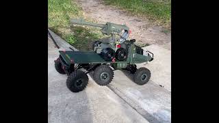 Custom 6x6 112 scale RC Crawler  GI Joe Vehicle [upl. by Gravante]