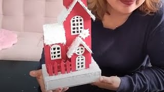 Hermosas casitas Navideñas con solo cartón para navidad [upl. by Letty458]