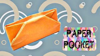 How to make an Origami Pocket paperpocket origamipocket origami [upl. by Gilemette]