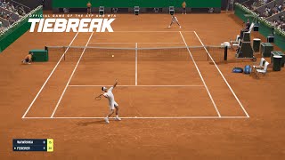 TIEBREAK  Stan Wawrinka Vs Roger Federer I Roland Garros I Expert Difficulty PS5 [upl. by Dyrrej]