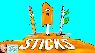 ☀️ Kids Book Read Aloud STICKS by Diane Alber [upl. by Feriga]