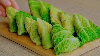 Do you have 1 cabbage and potatoes at home The tastiest eggless cabbage recipe Vegan  ASMR [upl. by Lacram]