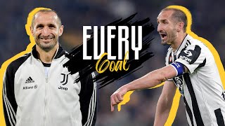 Every Giorgio Chiellini GOAL with Juventus  The Ultimate defender [upl. by Onitnerolf]