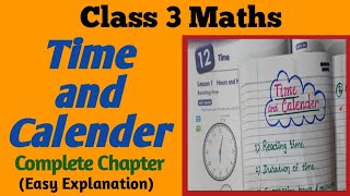 Time and Calendar  Class 3 Time and Calendar Complete Chapter  Class 3 Maths [upl. by Smoot]