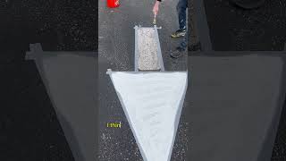 How to Paint a PERFECT Directional Arrow in Parking Lots🎨 satisfying asphalt linestriping [upl. by Paulina]