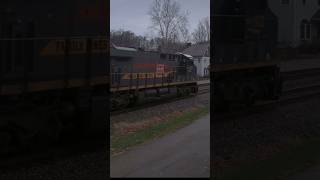 CSX 1972 leads CSX E748 heritageunit csxtransportation railfan railway popular heritage [upl. by Berard]