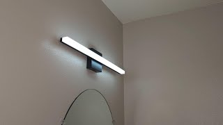 LED Bathroom light Sconce UNBOXING and FULL INSTALLATION [upl. by Oakes27]