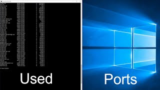 How to Check Used Ports in Windows 10 [upl. by Klinger]