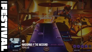 Fornite Festival  Popular  The Weeknd  Estrella Expert 100  Ps5 Controller  Drums [upl. by Eugenie]