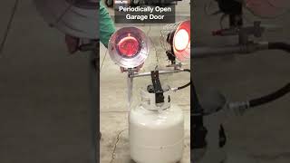 Cheap Heated Garage with Dual Propane Heater shorts [upl. by Slosberg]