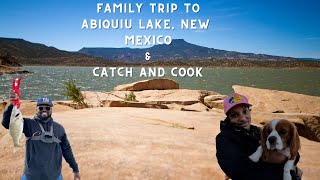 Catch and CookFamily Fishing Trip at Abiquiu Lake New Mexico fishing bankfishing bassfishing [upl. by Aislehc]