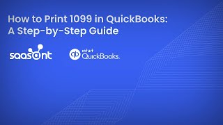 How to Print 1099 in QuickBooks A Step by Step Guide [upl. by Alsi]