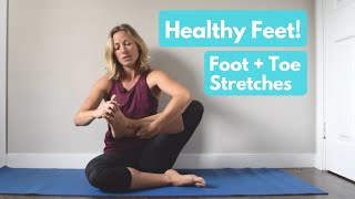 Foot amp Toe Stretches for Happy Healthy Feet [upl. by Ahsiuqat273]