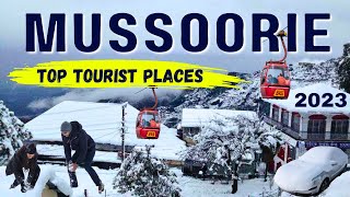 Mussoorie Trip 2023  Mussoorie Tourist Places  Budget Tour in December  Mussoorie Snowfall [upl. by Rivard71]