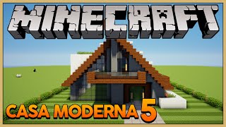 Minecraft Construindo uma Casa Moderna 5 AFrame House [upl. by Henni130]