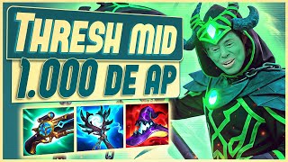 THRESH MID FULL AP  ASSUSTEI O INIMIGO COM TANTO DANO 1000 DE AP [upl. by Ecirted625]