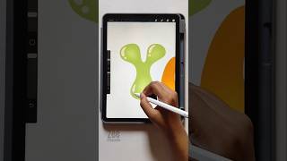 procreate lettering tutorial digitalart art shorts viralvideo creative tutorial drawing fyp [upl. by Gloria349]