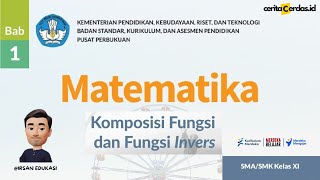 Matematika SMASMK Kelas XI Kurikulum Merdeka  Komposisi Fungsi dan Fungsi Invers  Latihan 14 No7 [upl. by Emile]