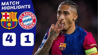 Barcelona vs Bayern Munich 41 Extended HIGHLIGHTS  Raphinha Goal vs Bayern Munich [upl. by Lemcke845]