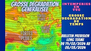 AVERTISSEMENT GROSSE DEGRADATION DU TEMPS INTEMPERIES EN VUE OU ET QUAND PREVISION A 15 JOURS [upl. by Alston188]