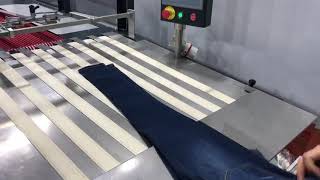 Trouser folding machine THERMOTRON [upl. by Nobile]