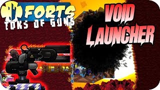 Forts Multiplayer 4v4 Gameplay Dark Matter Void Laser Launcher [upl. by Danika520]