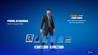 JOHN WICK SKIN RETURN RELEASE DATE IN FORTNITE ITEM SHOP CHAPTER 5 2023 [upl. by Teuton]