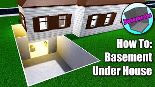 Bloxburg How To Build A Basement Under Your House • Roblox [upl. by Eek418]