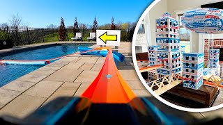 I built a Hot Wheels Cardboard City MEGA Track [upl. by Rambow15]