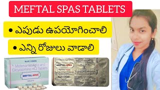 meftal spas tablets usesdosage side effects in telugu drvidyashealthtips [upl. by Giacomo49]