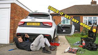 I BOUGHT A £3400 CRASH DAMAGED AUDI S1 QUATTRO MORE HIDDEN DAMAGE [upl. by Azilem234]