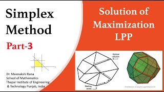 Simplex Method Part 3 Solution of Maximization Problem [upl. by Tore504]