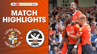 Luton Town 33 Swansea City Championship Highlights [upl. by Davita273]