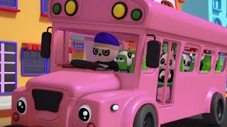 Roues sur le bus  Rimes pour les toutpetits  Baby Bao Panda  3D Bus Song  Wheels On the Bus [upl. by Aldercy104]