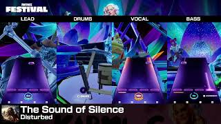 Fortnite Festival The Sound of Silence Easy Full Band 100 Flawless [upl. by Cissej857]